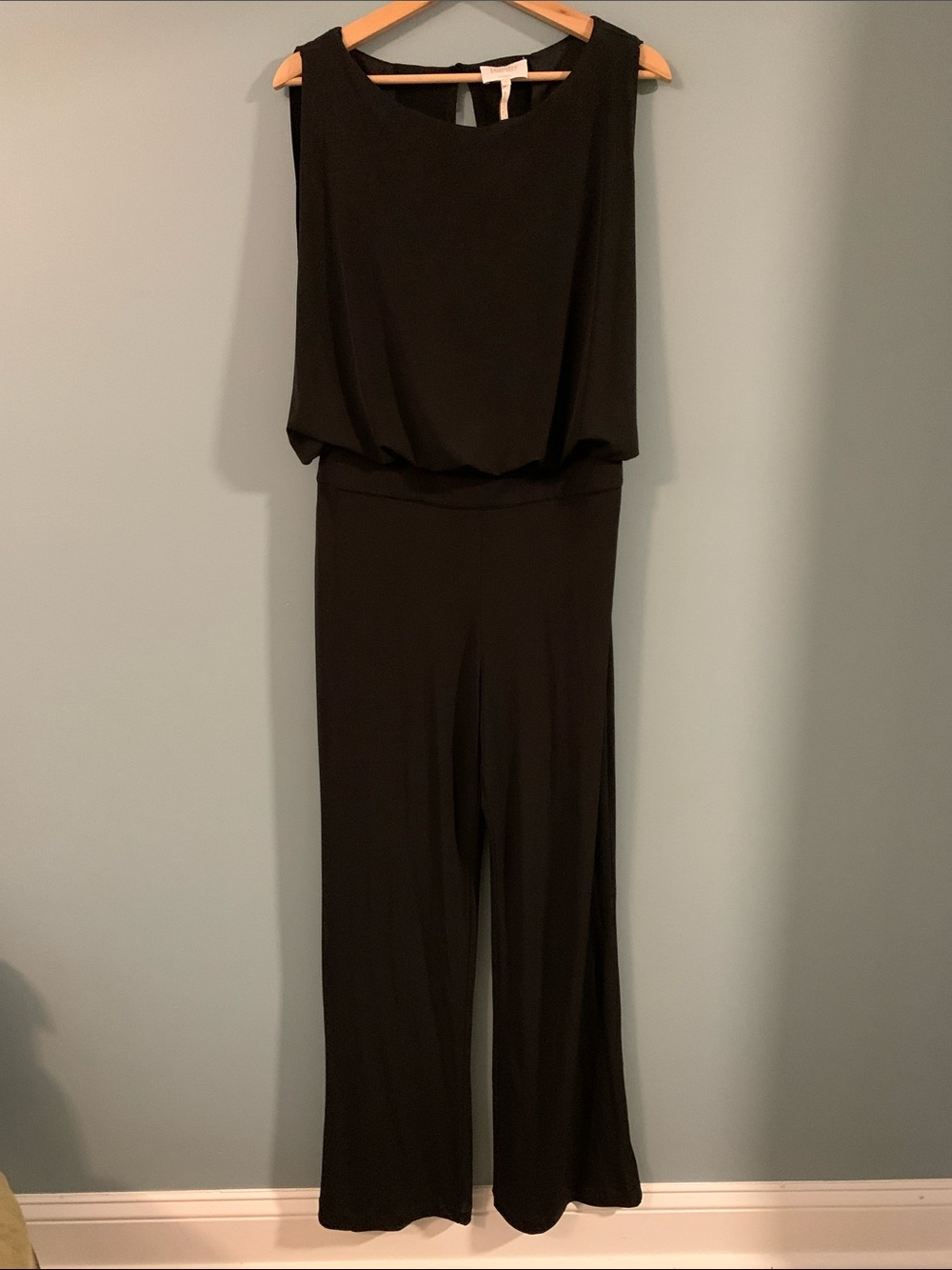 Laundry By Shelli Segal Black Sleeveless Wide-Leg Jumpsuit
